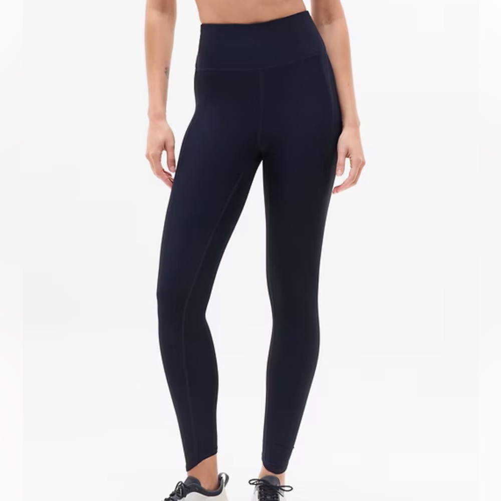 NWT Navy Athleta Pacesetter 7/8 tight